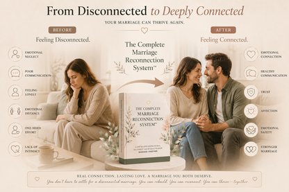Feeling lonely, emotionally neglected, or like you're the only one trying in your marriage? Rebuild emotional connection and start experiencing the first signs of closeness again in as little as 14 days without endless arguments, blame, or pressure.