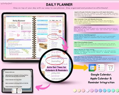 All-In-One Digital Planner 2025–2026-2027-2028 | GoodNotes & Notability Template | Daily, Weekly & Monthly Digital Planner