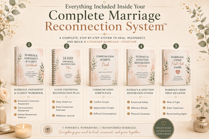 Feeling lonely, emotionally neglected, or like you're the only one trying in your marriage? Rebuild emotional connection and start experiencing the first signs of closeness again in as little as 14 days without endless arguments, blame, or pressure.